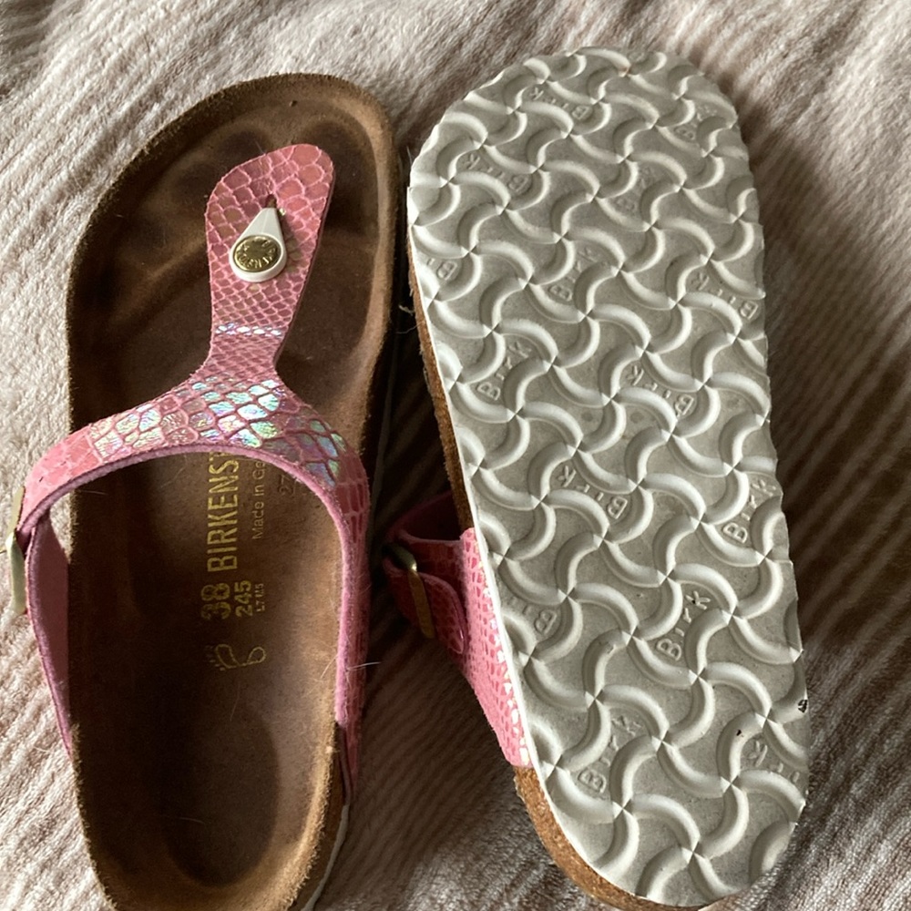 Birkenstock size 38 sandals. Barely worn, almost new!